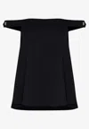 Mehtap Elaidi Su Off-shoulder Blouse In Black