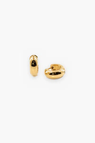 Meideya Bold Huggie Hoops In Gold
