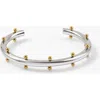 Meideya Orbit Mixed Cuff In Gold-silver