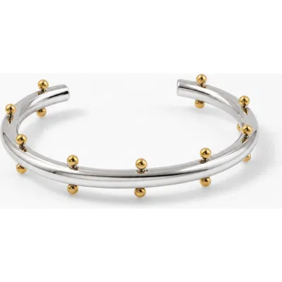 Meideya Orbit Mixed Cuff In Gold-silver