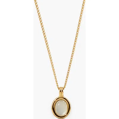 Meideya Oval Moonstone Necklace In Multi