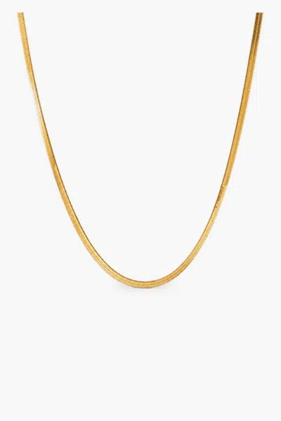 Meideya Soft Herringbone Chain Necklace In Gold