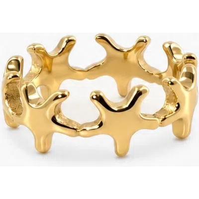 Meideya Starfish Band Ring In Gold