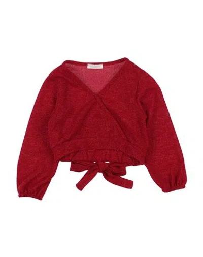 Meilisa Bai Babies'  Rosso Toddler Girl Wrap Cardigans Red Size 7 Polyester, Elastane