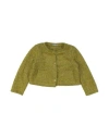 MEILISA BAI MEILISA BAI TODDLER GIRL CARDIGAN ACID GREEN SIZE 7 POLYESTER