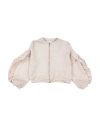 Meilisa Bai Toddler Girl Cardigan Beige Size 6 Viscose, Polyester, Polyamide In Neutral