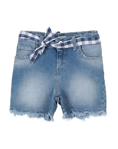 Meilisa Bai Babies'  Toddler Girl Denim Shorts Blue Size 3 Cotton, Elastane