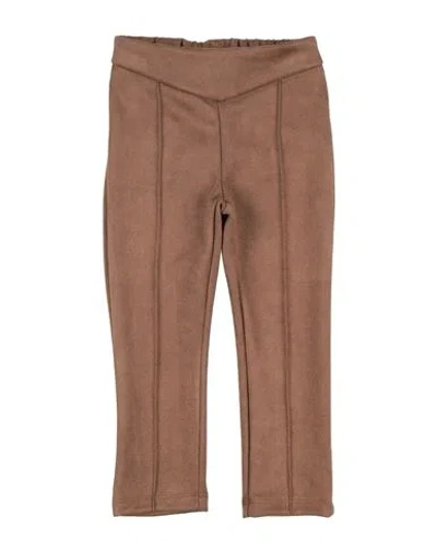 Meilisa Bai Babies'  Toddler Girl Pants Light Brown Size 7 Polyester, Elastane
