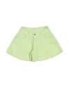 Meilisa Bai Babies'  Toddler Girl Shorts & Bermuda Shorts Light Green Size 5 Cotton, Elastane