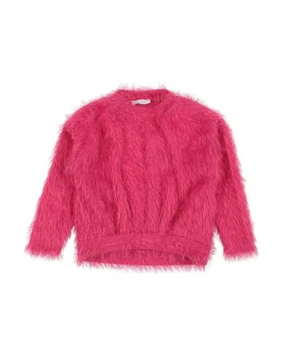 Meilisa Bai Babies'  Toddler Girl Sweater Fuchsia Size 3 Polyester, Polyamide In Pink