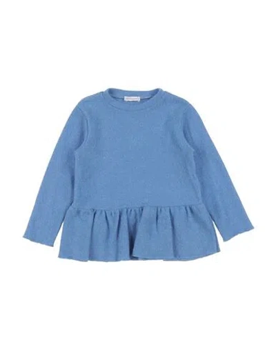 Meilisa Bai Babies'  Toddler Girl Sweater Light Blue Size 5 Polyester, Viscose, Elastane