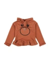 Meilisa Bai Toddler Girl Sweatshirt Rust Size 6 Polyester, Cotton, Viscose, Metallic Fiber, Elastane In Red