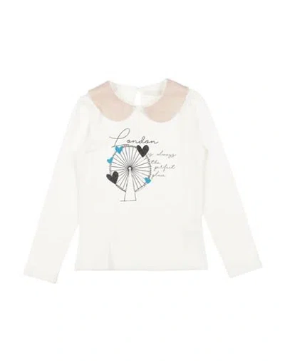 Meilisa Bai Babies'  Toddler Girl T-shirt Ivory Size 6 Cotton, Elastane In White