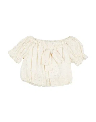 Meilisa Bai Babies'  Toddler Girl Top Ivory Size 7 Cotton In White