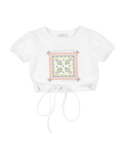 Meilisa Bai Babies'  Toddler Girl Top White Size 5 Cotton, Elastane