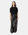 Meimei-j Trousers Meimei J - S1070 Black/oyster Print