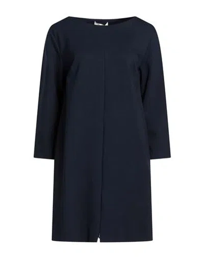 Meimeij Woman Mini Dress Midnight Blue Size 10 Viscose, Polyamide, Elastane