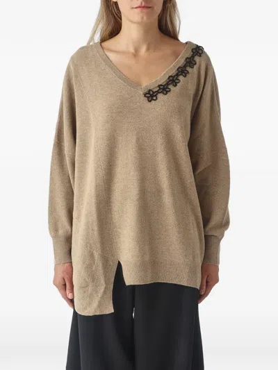 Meimeij Asymmetric Sweater In Multi