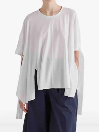 Meimeij Asymmetric Top In White