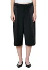 Meimeij Bermuda Woman  Bands In Satin In Black