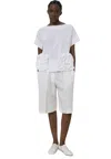 Meimeij Bermuda Woman  With Pinces In White