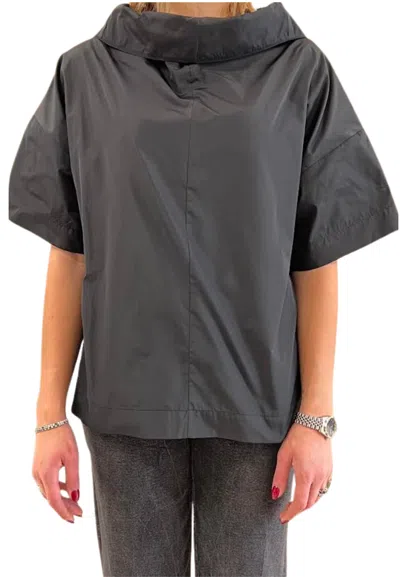 Meimeij Blue Woman  Half Sleeve In Gray