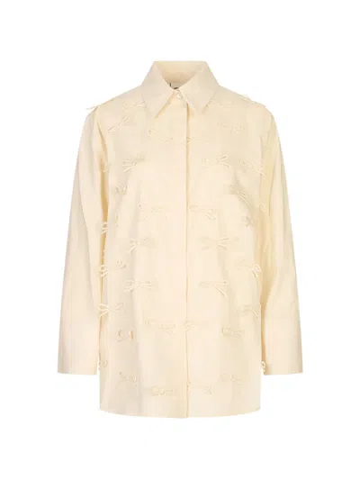 Meimeij Bow-embellished Shirt In Multi