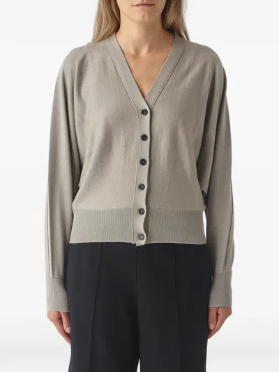 Meimeij Button-up Cardigan In Gray