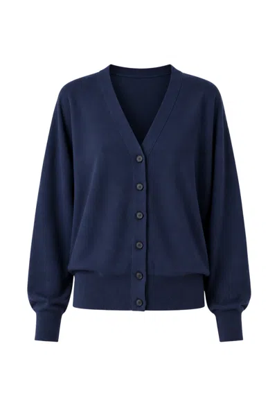 Meimeij Cardigan  Kimono Sleeves In Blue