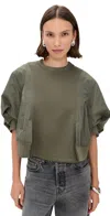 Meimeij Combo Cropped Top Mility In Multi