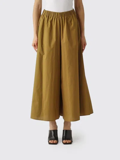 Meimeij Cotton Wide-leg Trousers In Brown