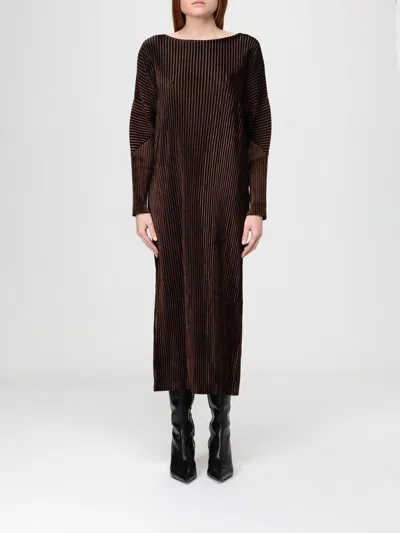 Meimeij Dress  Woman Color Bronze In Animal Print