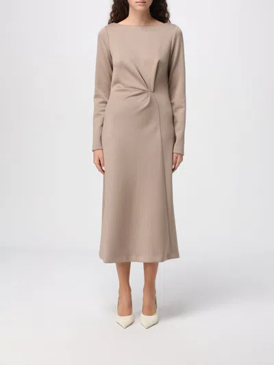 Meimeij Dress  Woman Color Dove Grey In Brown