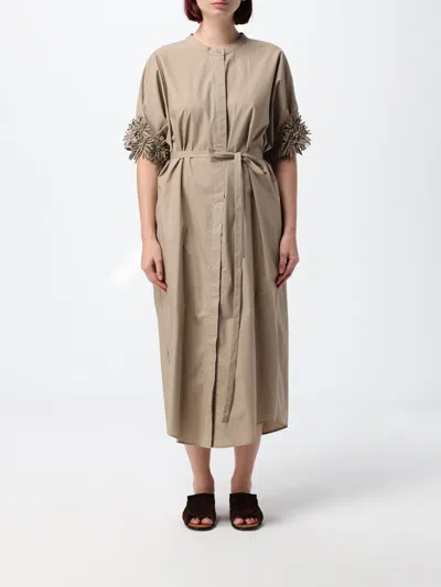 Meimeij Dress Woman In Neutral