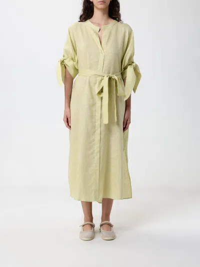 Meimeij Chemisier Dress In Linen In Green