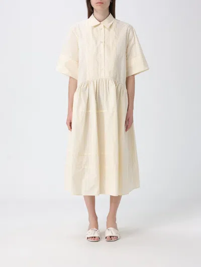 Meimeij Crepe Shirtdress In Neutral