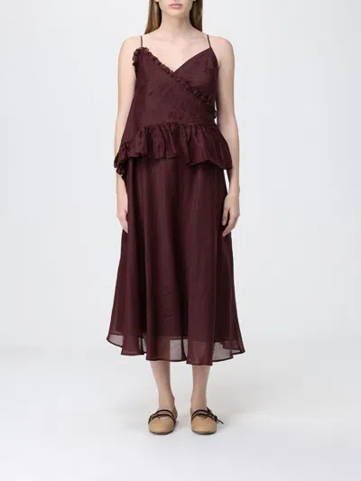 Meimeij Dress  Woman Color Wine In Burgundy