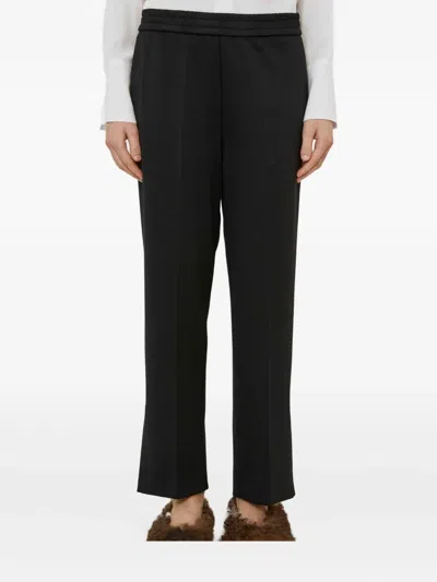 Meimeij Elastic-waist Trousers In Black