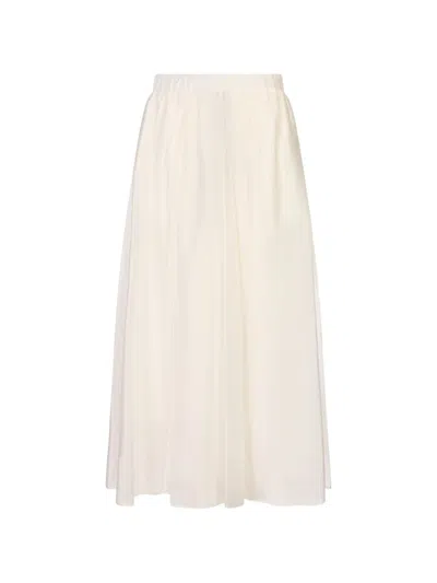 Meimeij Elasticated-waist Gathered Palazzo Pants In Neutral