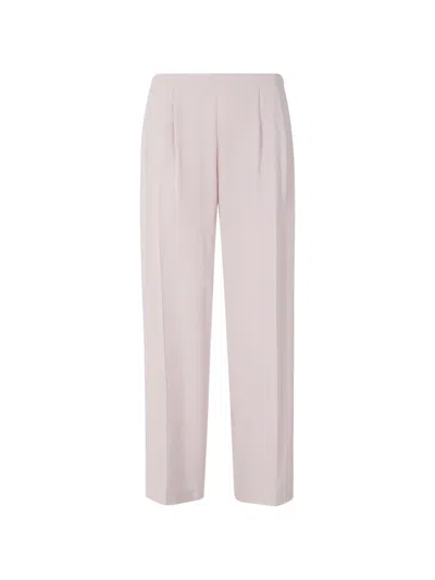 Meimeij Elasticated-waistband Pleated Trousers In Pink