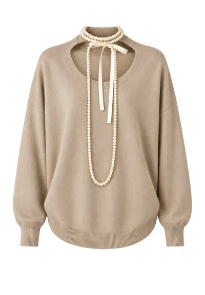 Meimeij Knit Knit Mesh  In Brown