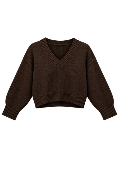 Meimeij Knit Knit Mesh  In Brown