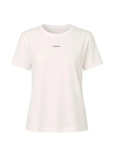 Meimeij Logo-print Cotton T-shirt In White