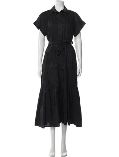 Pre-owned Meimeij Midi Length Dress In Black