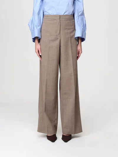 Meimeij Pants  Woman Color Leather In Animal Print