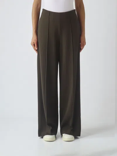 Meimeij Trousers Woman Colour Green In Animal Print
