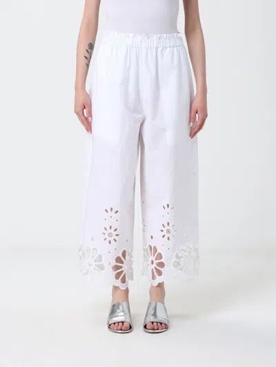Meimeij Pants Woman Color White