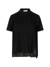 Meimeij Perforated-panel T-shirt In Black