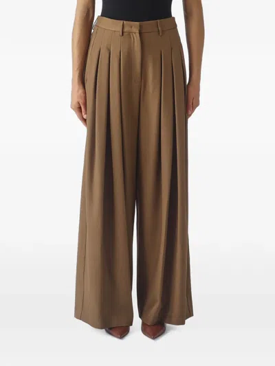 Meimeij Pleated Palazzo Pants In Multi