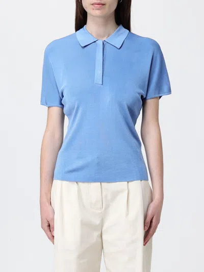 Meimeij Polo Shirt  Woman Color Gnawed Blue